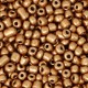 Seed beads 8/0 (3mm) Rosegold metallic